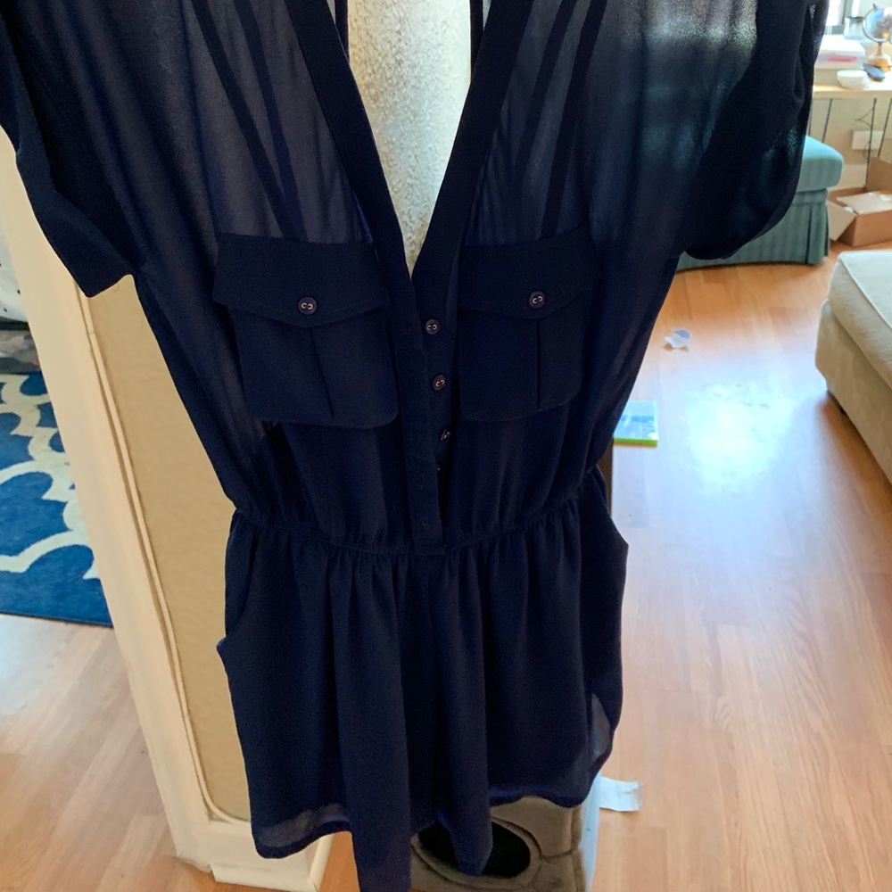 Navy romper
